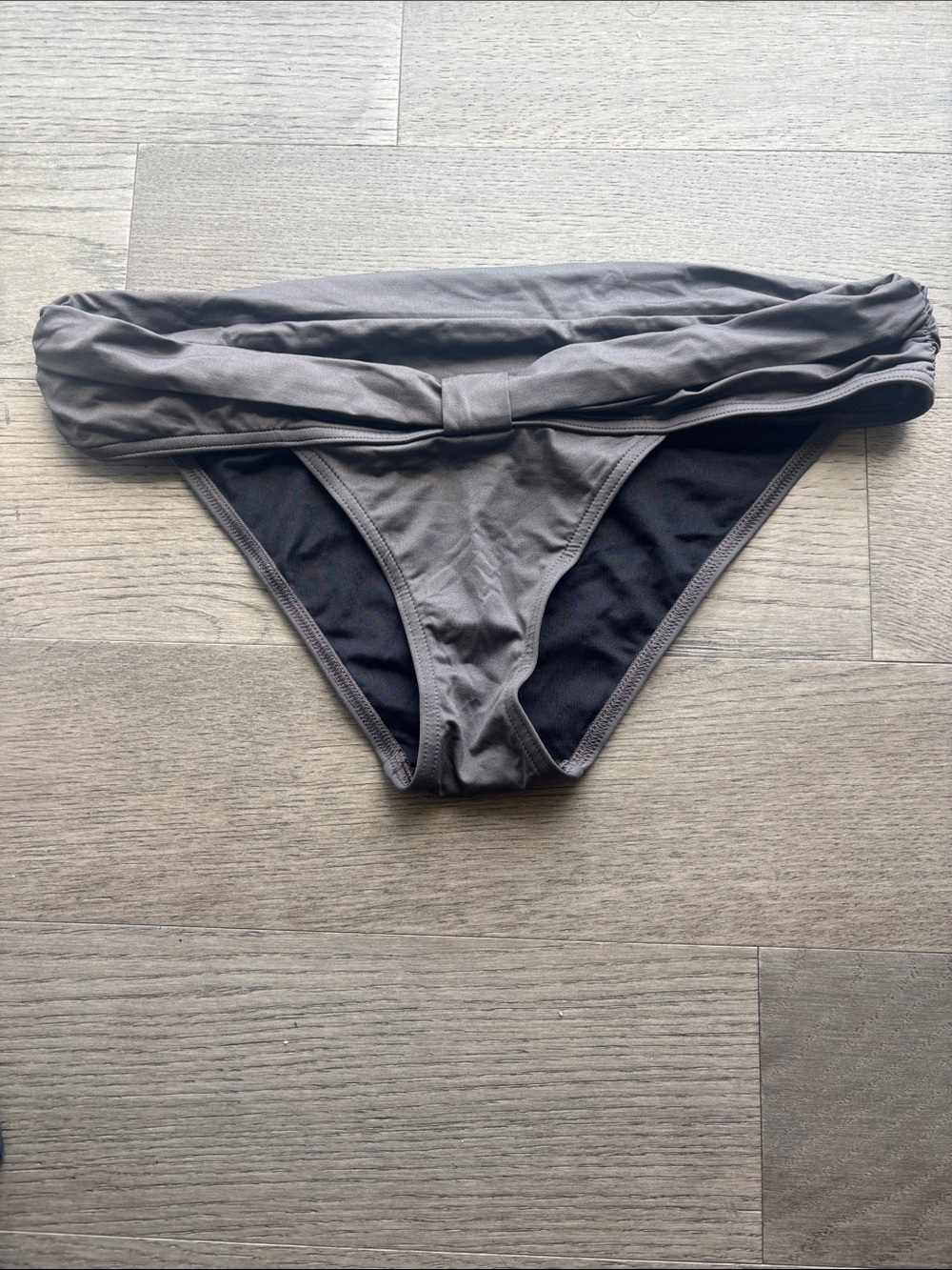 Victoria's Secret Gray Fold-Over Bikini Bottom